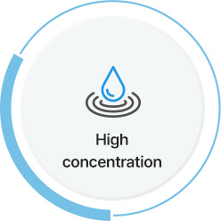 High concentration
